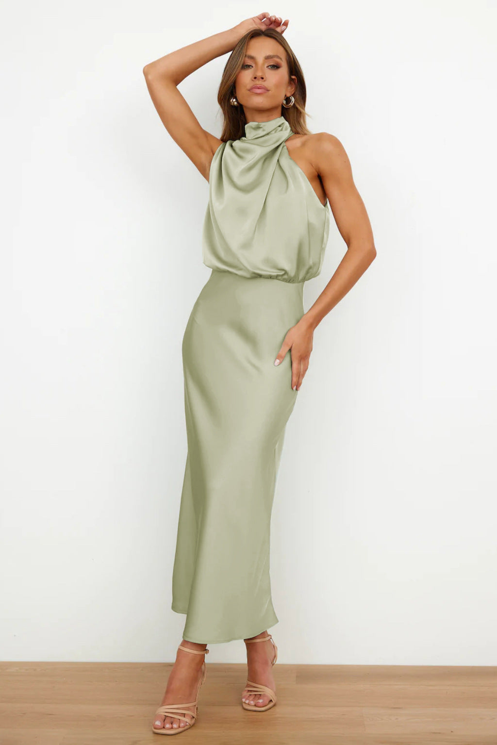 Kirsten | Satin Maxi Dress