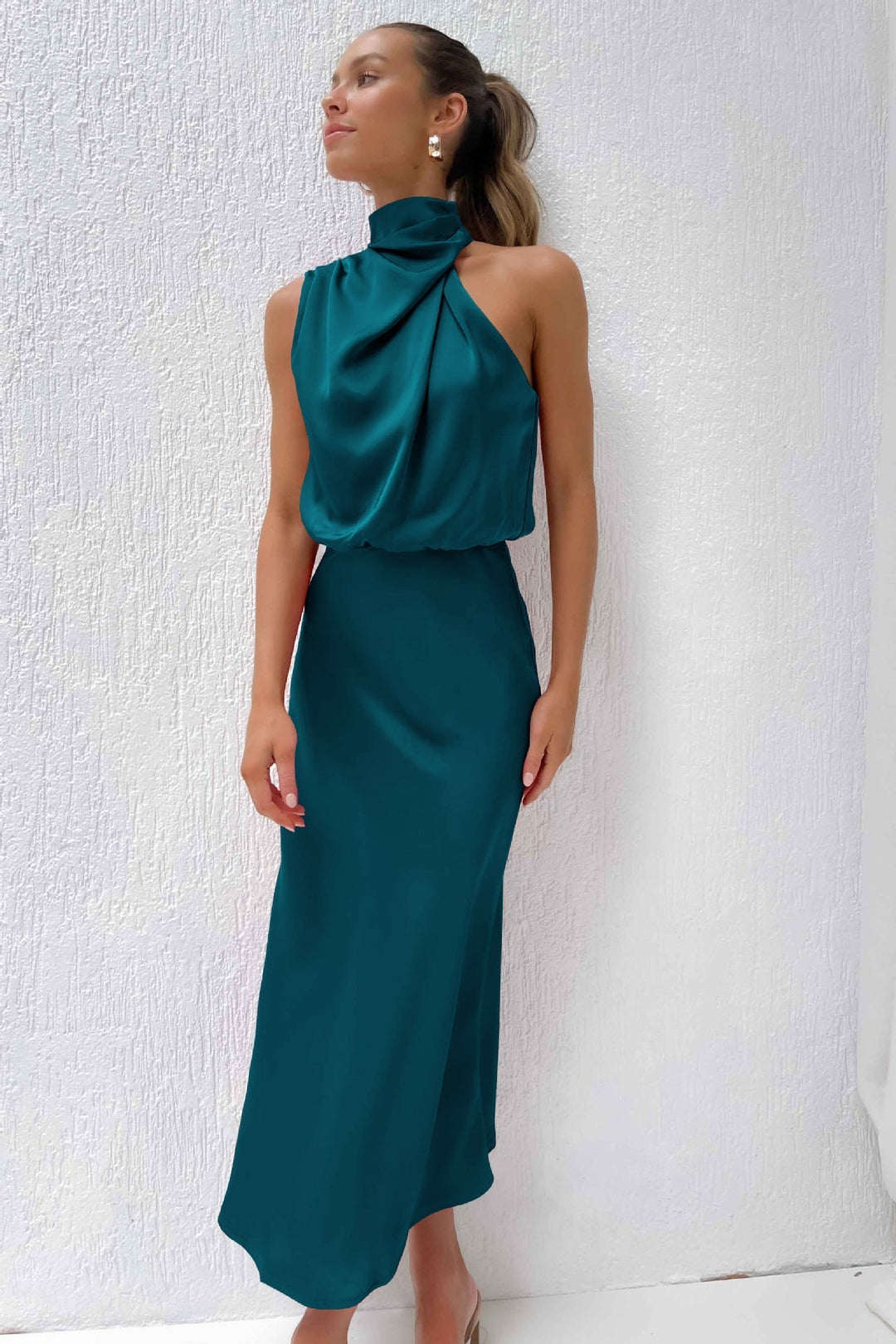 Kirsten | Satin Maxi Dress