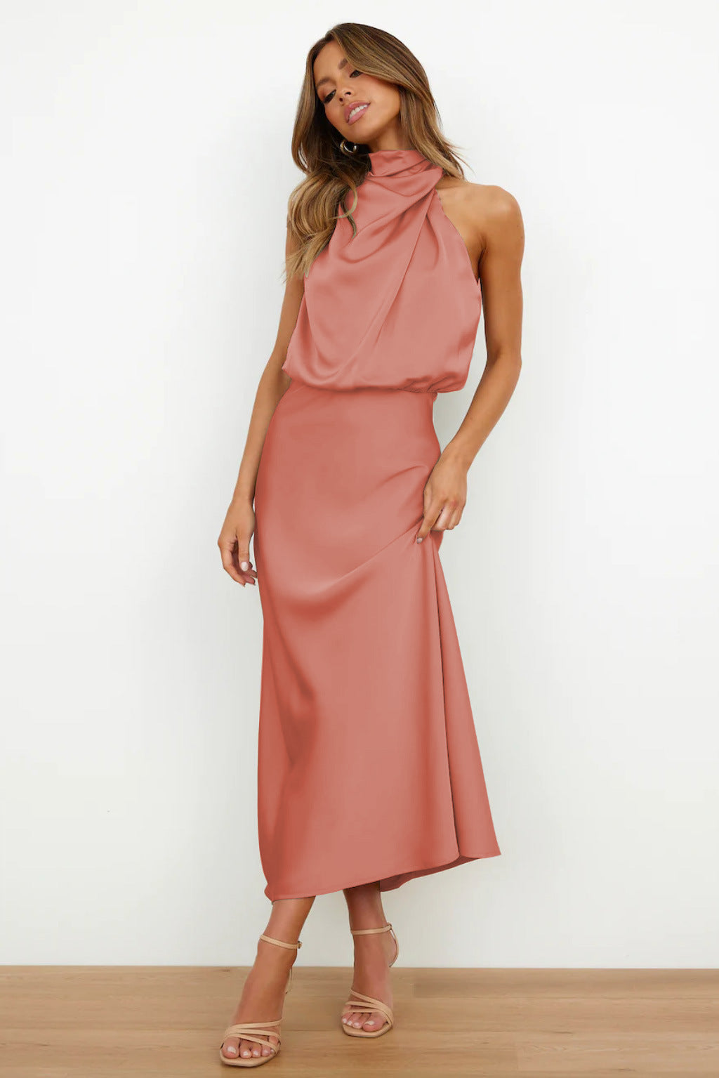 Kirsten | Satin Maxi Dress