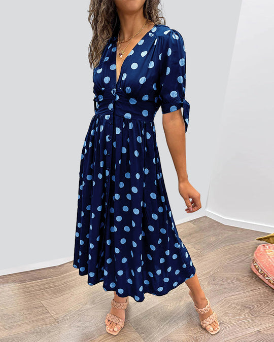 Juliette | Elegant Polka Dot Dress