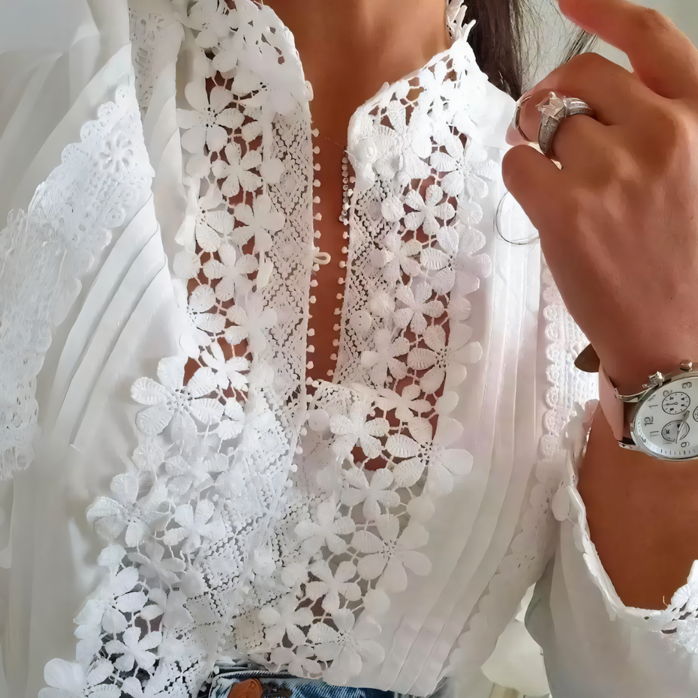 Marga - Floral Lace Blouse