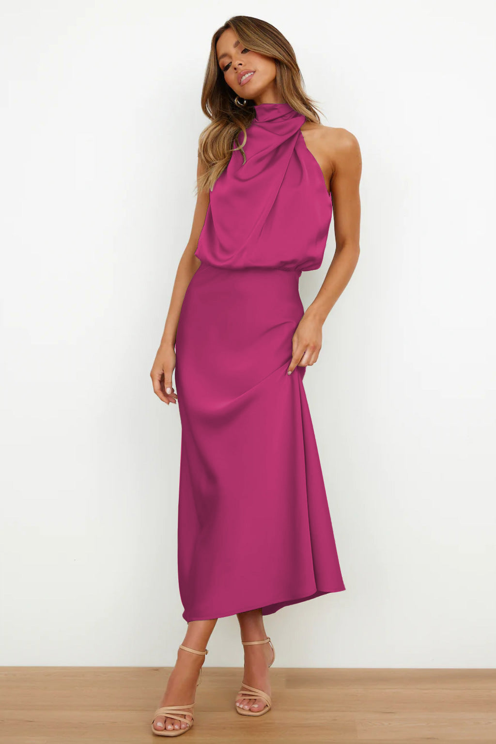 Kirsten | Satin Maxi Dress