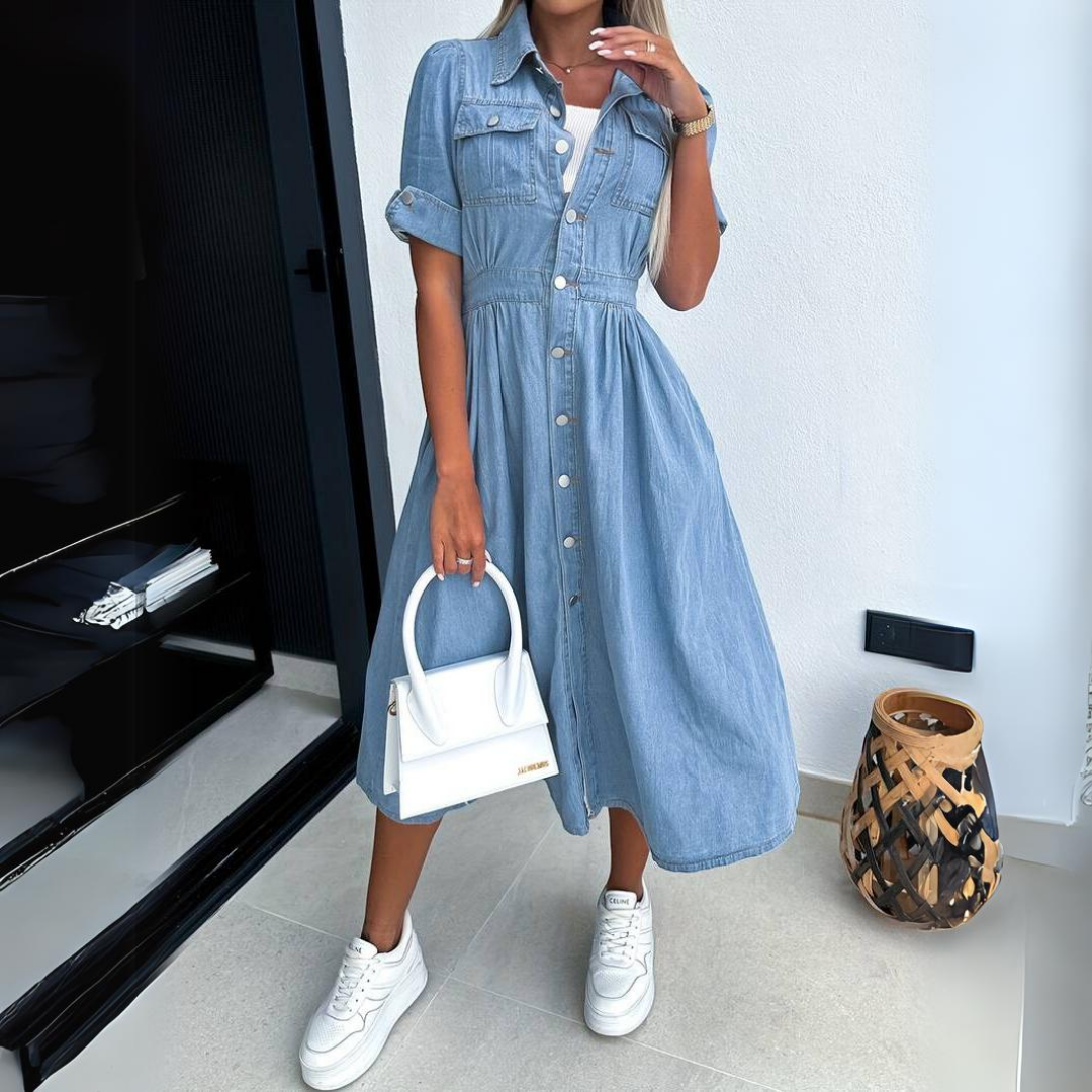 Alyssa | Trendy Denim Dress