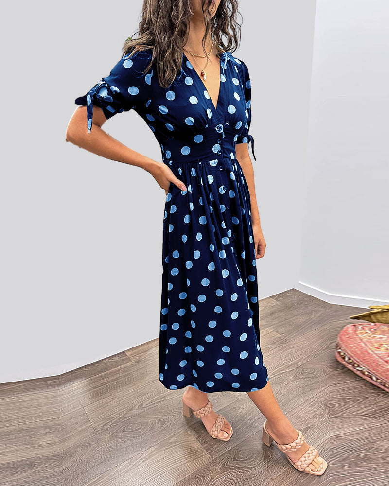 Juliette | Elegant Polka Dot Dress