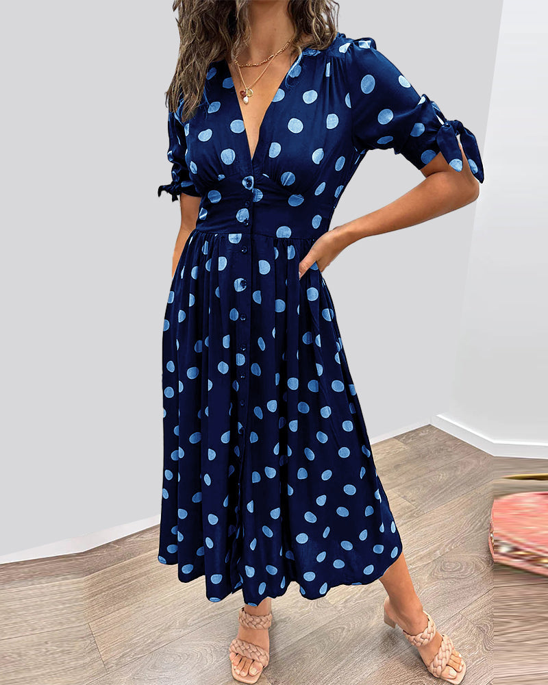 Juliette | Elegant Polka Dot Dress