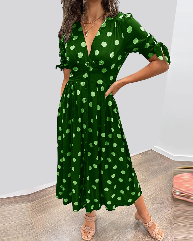 Juliette | Elegant Polka Dot Dress