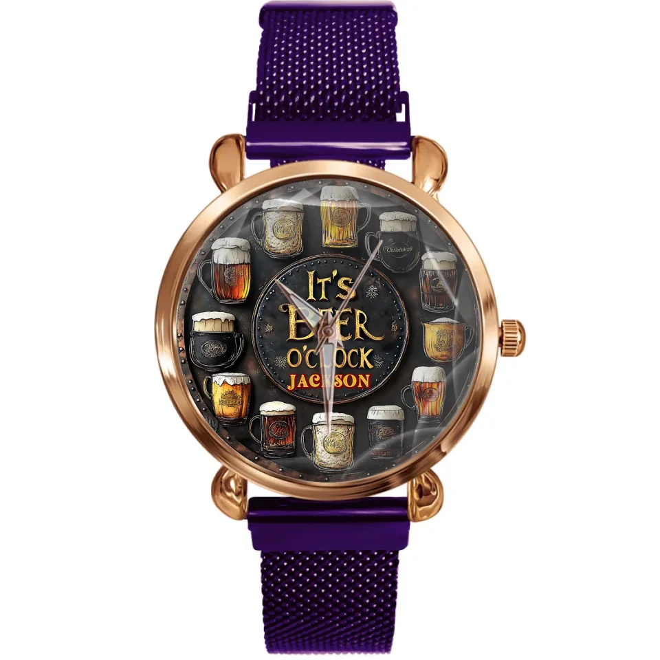 It's Beer O'clock - Personalised Beer Watch