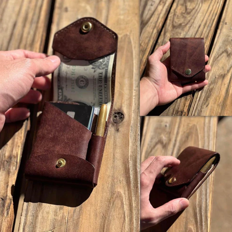 Multifunctional Compact Leather Wallet