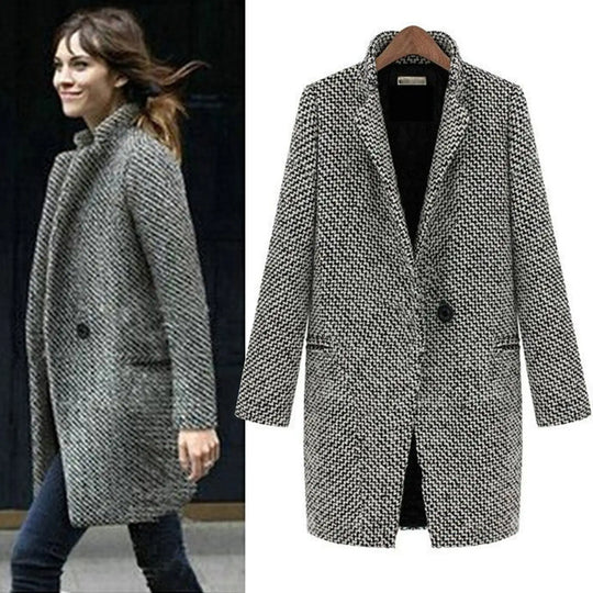 Saskia | Long Wool Coat