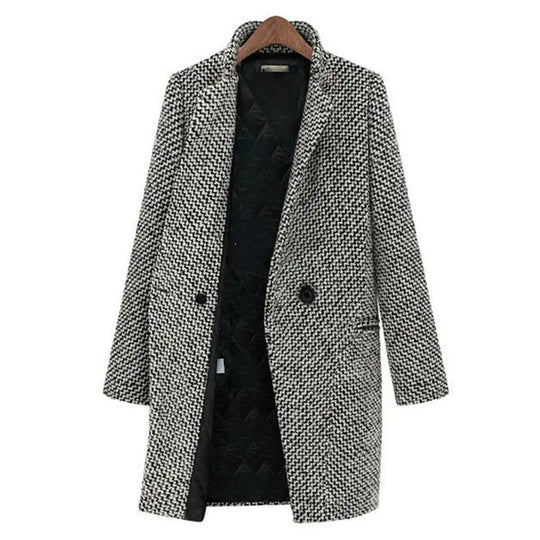 Saskia | Long Wool Coat