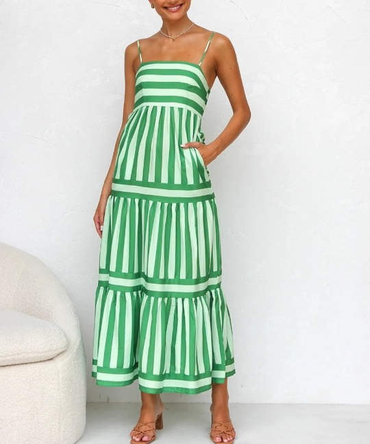 Juliana | Striped Maxi Dress