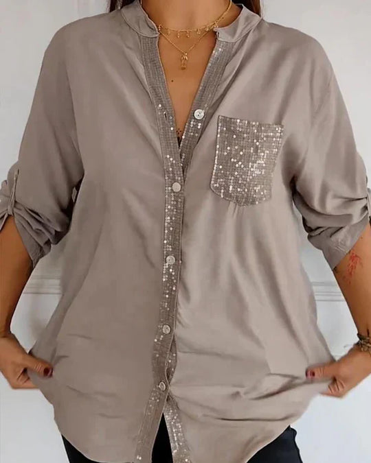 Melina | Sequins Loose-Fit Blouse