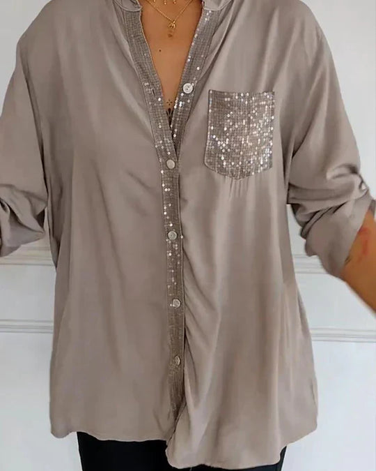 Melina | Sequins Loose-Fit Blouse