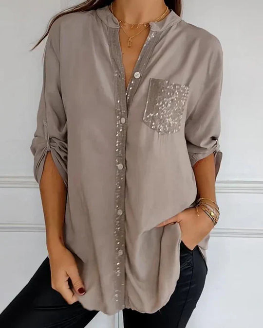 Melina | Sequins Loose-Fit Blouse