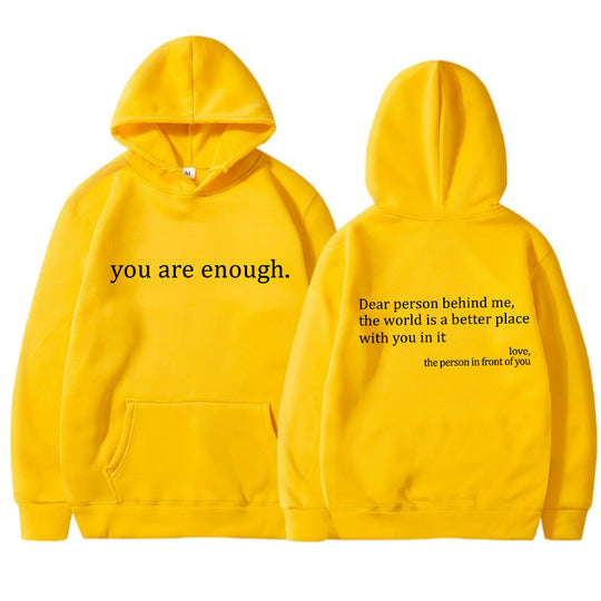 You Are Enough - Unisex Oversized Hoodie