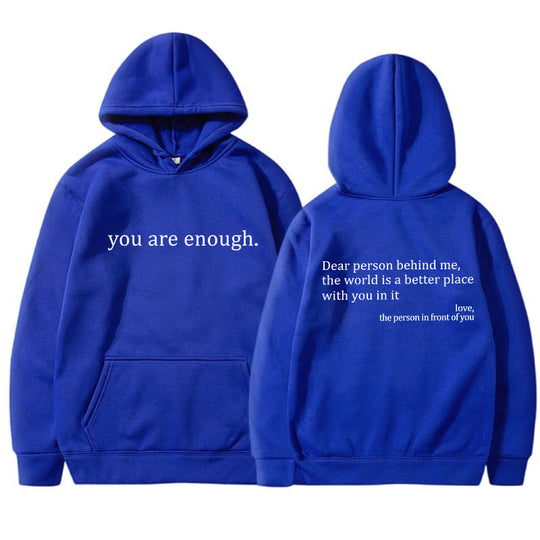 You Are Enough - Unisex Oversized Hoodie