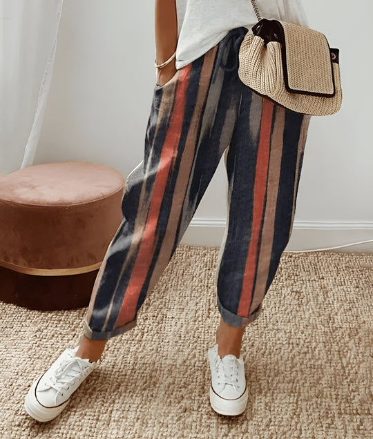 Elisa | Chic Cotton Linen Trousers