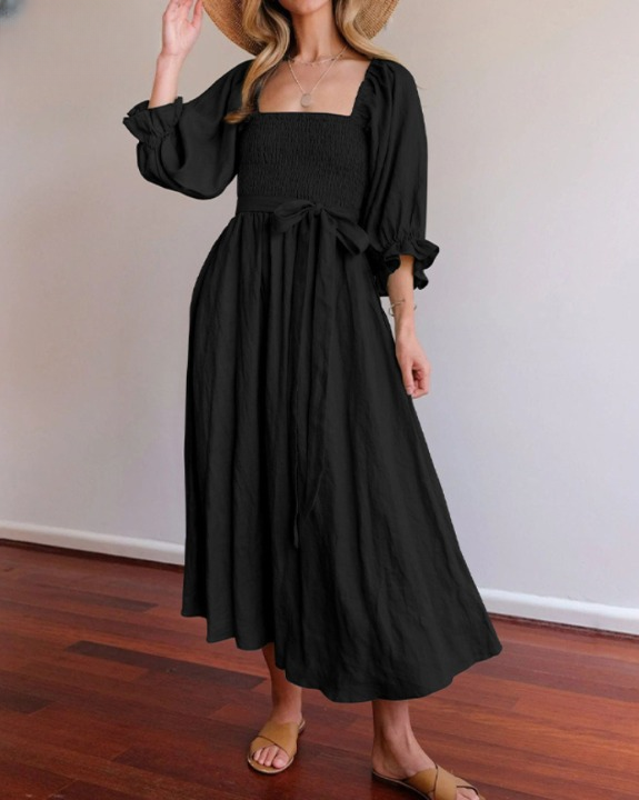 Ophelia | Reversible Ruffled Sleeves Dress