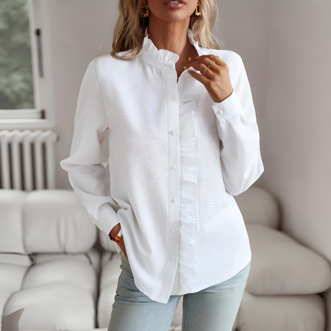 Elizabeth | Elegant Long-Sleeve Blouse