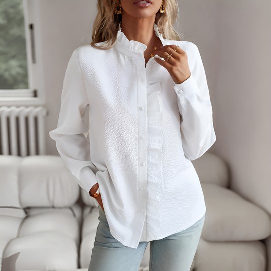 Elizabeth | Elegant Long-Sleeve Blouse