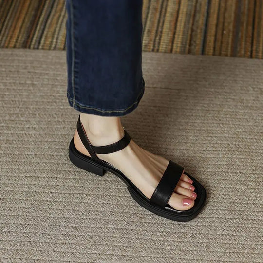 Joanna | Low Heel Minimal Sandals