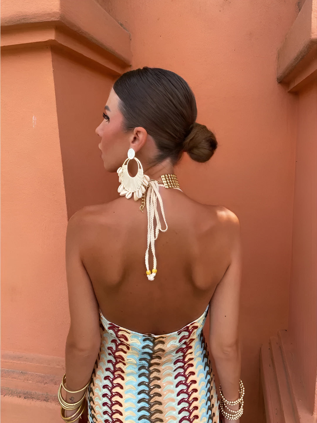 Aphrodite | Backless V-Neck Dress