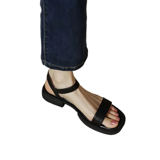 Joanna | Low Heel Minimal Sandals