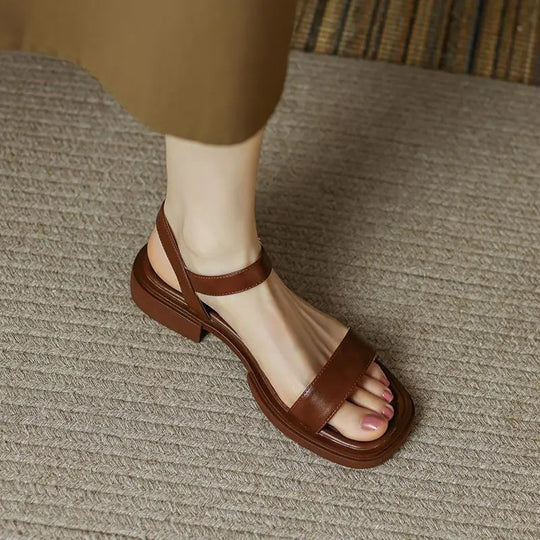 Joanna | Low Heel Minimal Sandals
