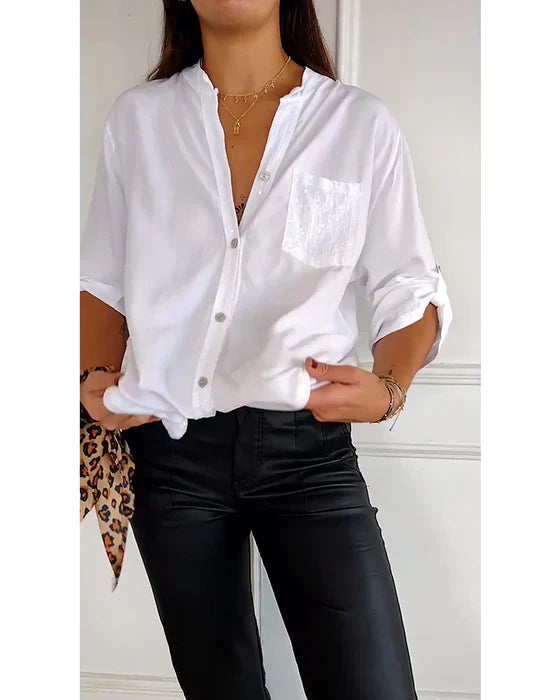 Melina | Sequins Loose-Fit Blouse