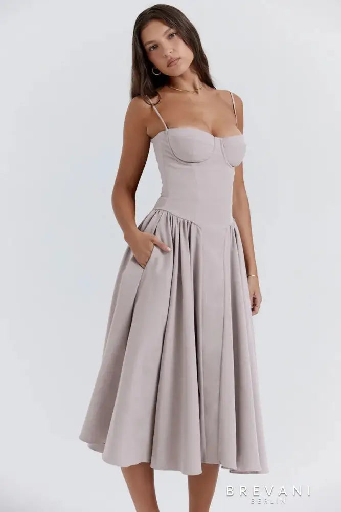 Emma | Elegant Sleeveless Midi Dress