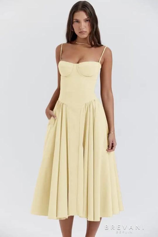 Emma | Elegant Sleeveless Midi Dress