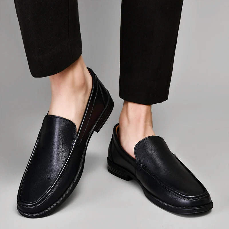 Emerson | Elegant Genuine Leather Loafers