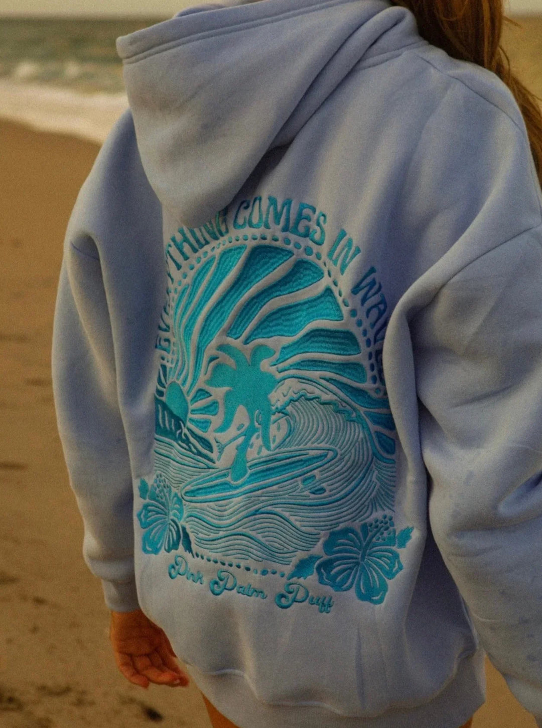 Sunset Waves | Oversized Hoodie