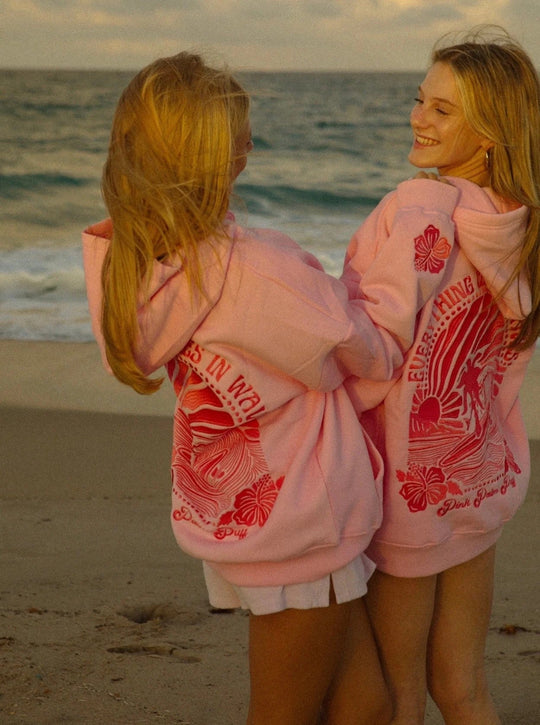 Sunset Waves | Oversized Hoodie