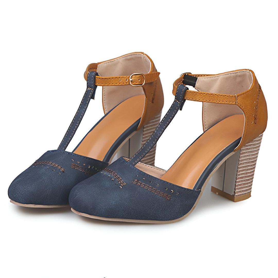 Ellie | Heeled Retro Sandals