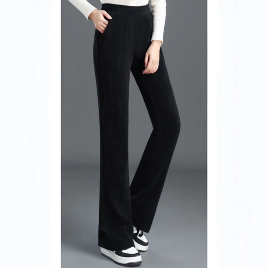 Jane | Comfy Velvet Wide-Leg Trousers