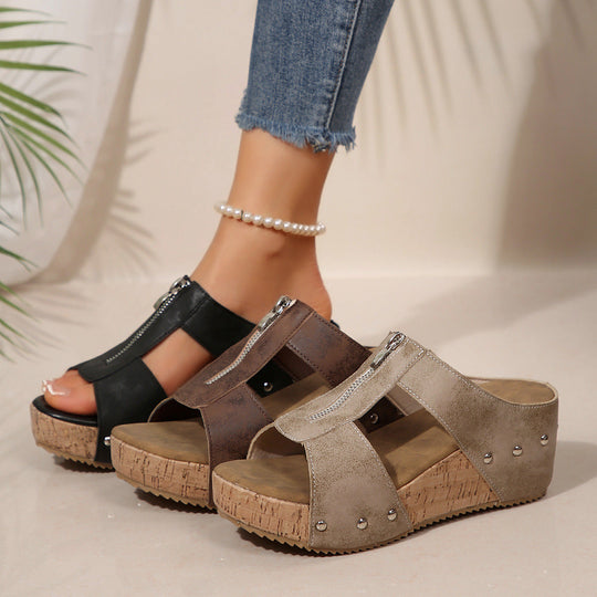 Adriana | Stylish Comfort Wedge Sandals