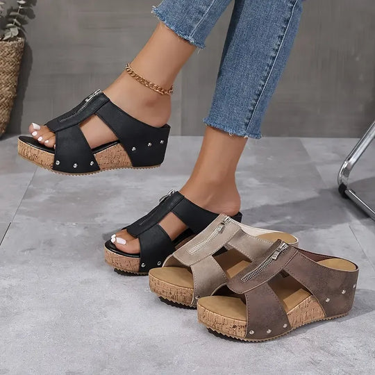 Adriana | Stylish Comfort Wedge Sandals