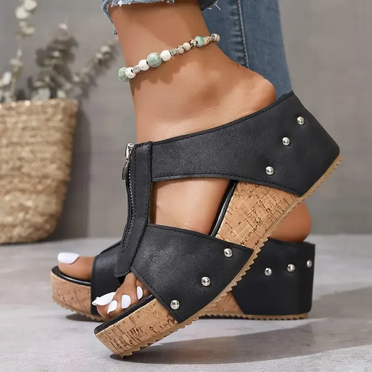Adriana | Stylish Comfort Wedge Sandals